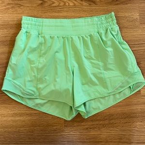 LULULEMON Hotty Hot 4” high rise shorts, size 8